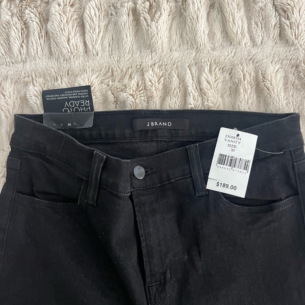 J Brand black straight leg jeans
